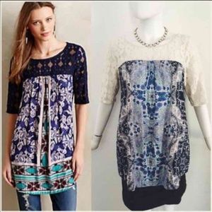 Anthropologie Akemi + Kin Ayana Peasant lace Top
